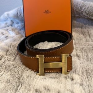 H designer inspired belt